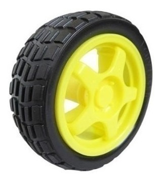 Imagen 6 de 6 de Motorreductor 3v-9v + Llanta 65mm, Motor Arduino Robot Carro