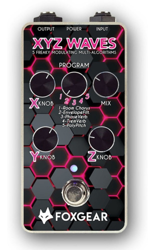 Pedal De Efectos De Modulación Foxgear Xyz Waves