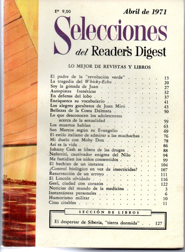 Selecciones Del Reader´s Digest Nº365 Abril 1971