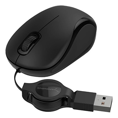 Mouse Sabrent Con Cable/negro