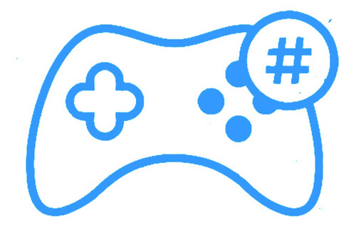 Vinilo Deco Gamepad Mod0509 Color Azul