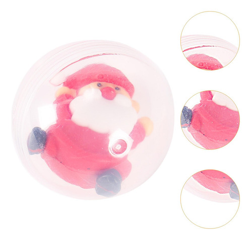 3 Huevos De Navidad De Juguete, Con Figuras En Miniatura,