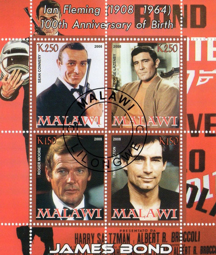 1 Bloque De Malawi - James Bond - 2008