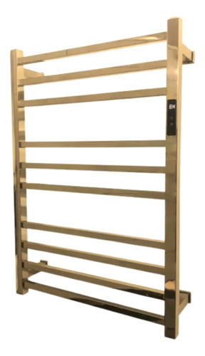 Toalheiro Térmico Grande Quadrado Bivolt Com Timer - Dourado