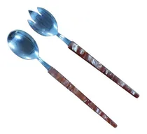 Comprar Set Cubiertos Ensaladas Vintage Nacional Acero Inox Regalo 