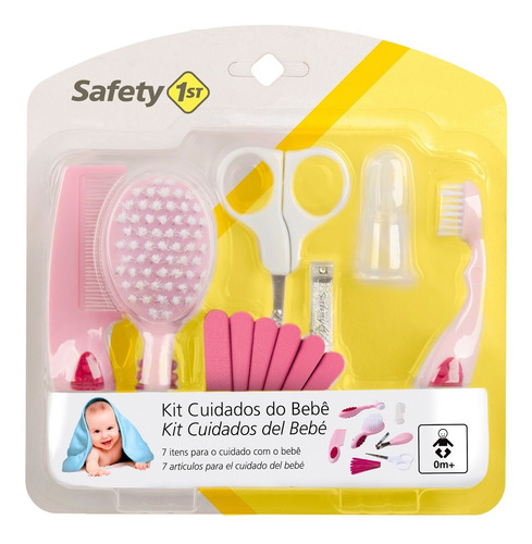 Imagem 4 de 4 de Kit De Higiene Cuidados Do Bebê Rosa - Safety 1st
