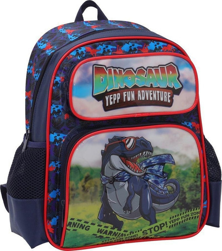 Mochila P Infantil Dinossauro Yepp Fun Adventure Azul - 6321