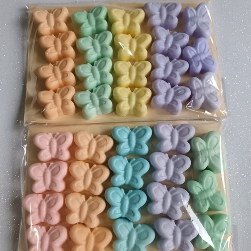 Jaboncitos Aromatizado Mariposas Para Souvenirs X 35 Un.