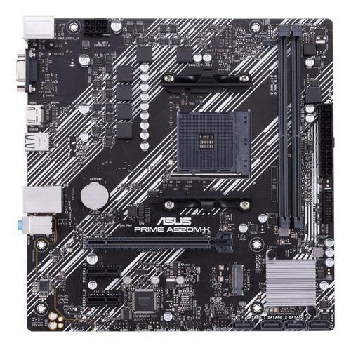 Tarjeta Madre Asus Prime A520m-k Socket Am4 2x Ddr4-sdram