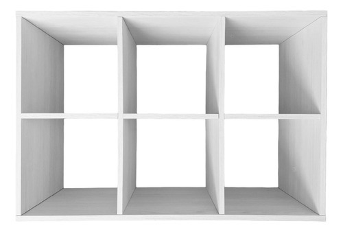 Organizador De 6 Cubos Armable Estilo Minimalista Color Blanco