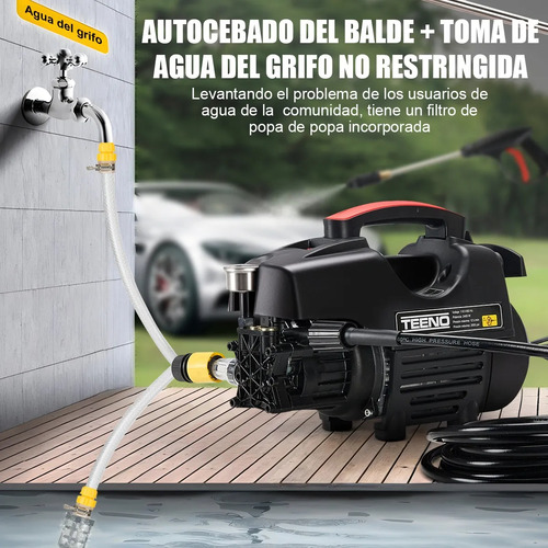 Teeno hidrolavadora 2600psi de presión máxima 2400w negro Blackdecker ats4t