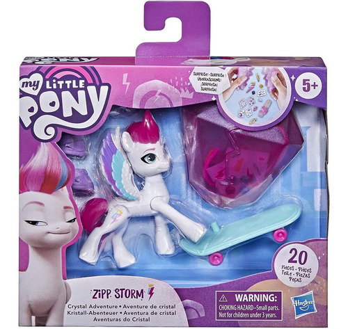 Imagem 2 de 6 de Boneca My Little Pony - Zipp Storm Aventuras Cristal Hasbro