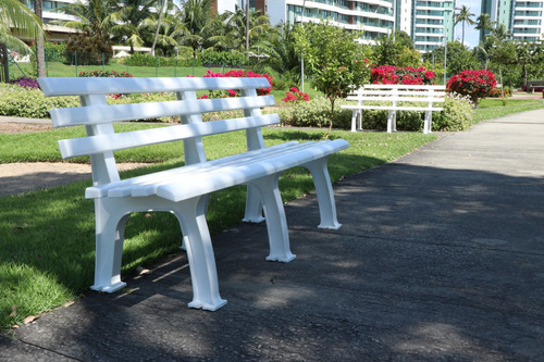 Banco Para Jardim Tramandaí Basic Branca