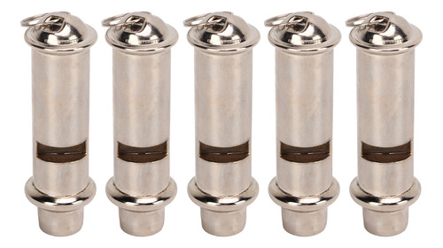 Metal Whistle, 5 Unidades De Aço Inoxidável De Sobrevivência