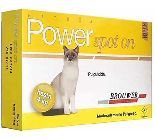 Power Pipeta Antipulgas Gato 0 A 4 Kg - Aquarift