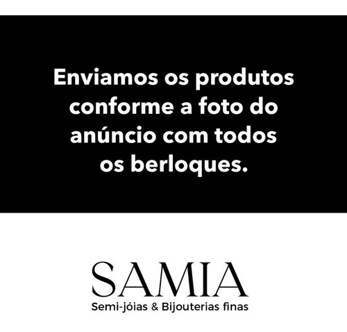 Colar Folhado Feminino Personal Banhado A Ouro Samia
