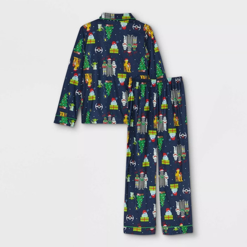 Star Wars Navidad Darth Vader R2d2 Pijama 2 Piezas Talla Med