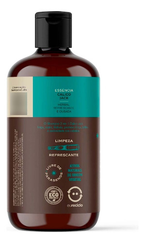 Shampoo Para Cabelo 2 Em 1 Calico Jack 230ml Don Alcides