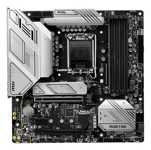 Motherboard Msi Mag B760m Mortar Ddr4 Lga 1700 12va 13va Gen Color Negro