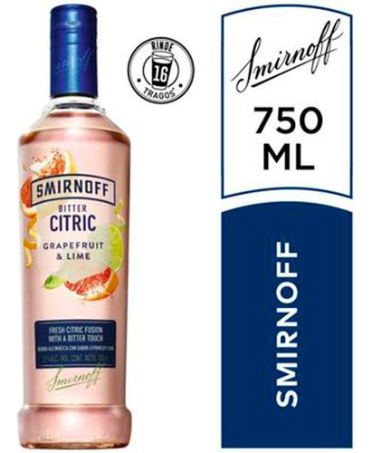 Vodka  Bitcitric 700 Cc Smirnoff Gin Y Vodka