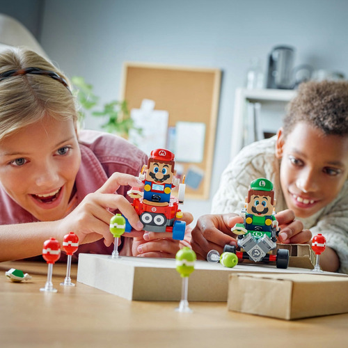 Figura 72034 Kart Bebé Mario Vs. Bebé Luigi Lego 321 Mario Bros