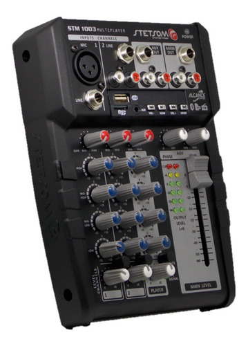 Imagem 6 de 9 de Mesa Stetsom Stm1003 3 Canais Bluetooth Sd Fm Bt Usb + Sx2