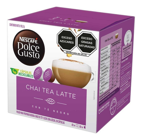 32 Cápsulas Dolce Gusto® Chai Tea Latte Con Té Negro