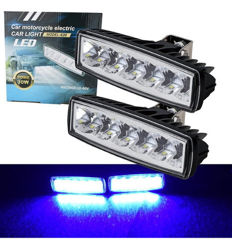 Jaln7 Offroad Led Barra De Luz Azul Coche Motocicleta Proyec