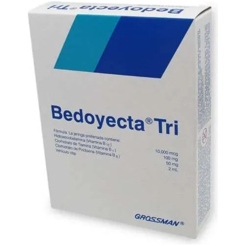 Bedoyecta Tri 10,000mcg,100 Mg 50mg/2ml Caja 5 Ampolletas