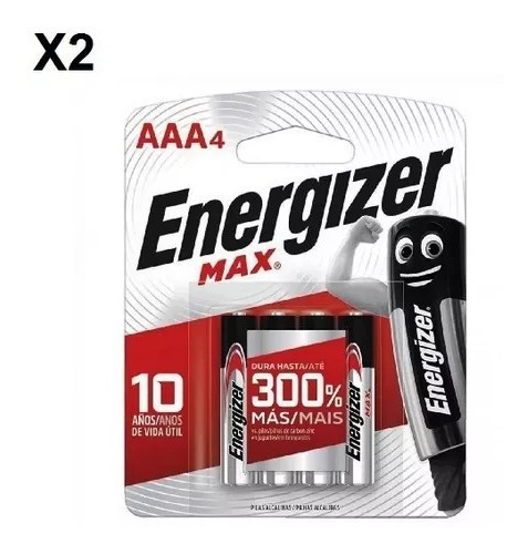 Pila Bateria Cilíndrica Energizer Max Aaa Blister Electronic