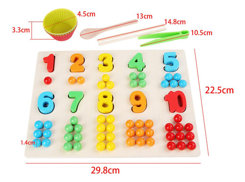 General Juego De Cuentas De Tablero De Madera, Rompecabezas