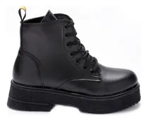 Comprar Borcegos Mujer Con Plataforma Caña Media Eco Cuero (12\u002Fvale)