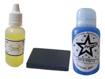 Comprar Teste De Ouro E Prata Pedra De Toque + Limpa Prata Kit Teste