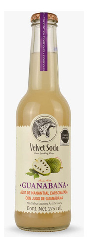 Refresco Soda Artesanal Velvet Soda Sabor Guanabana