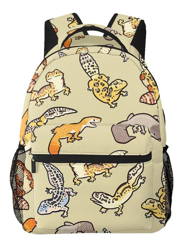 Gesey-r4t Mochila Escolar Casual Diseño Leopardo Dibujo Para