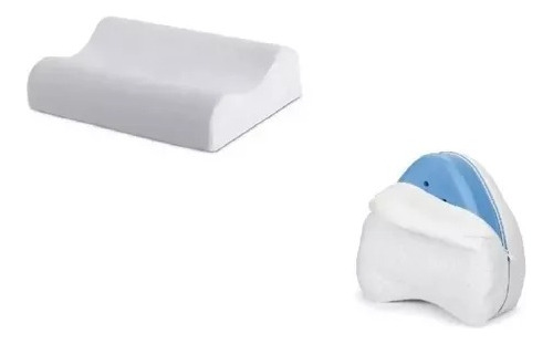 Pack Almohada Piernas Viscoelastica + Almohada Cervical