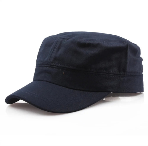 Gorro Militar Ajustable De Color Liso Unisex, Retro, De Algo