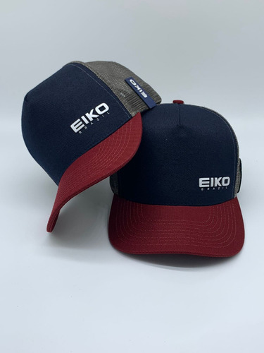 Boné Eiko Brazil Original Chumbo/bordo