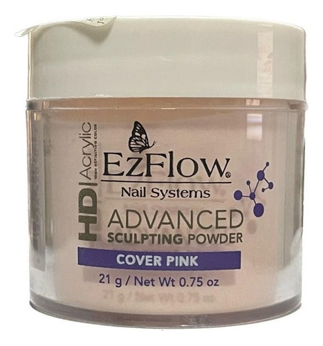 Ezflow Polímero Hd Acrylic Powder X 21g Uñas Esculpidas Color Cover Pink