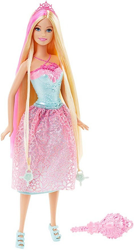 Barbie Sin Fin Unido Pelo De La Princesa De La Muñeca, Rosa
