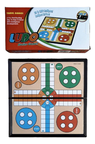 Juego De Ludo Tablero Plegable 20 Cm X 20 Cm