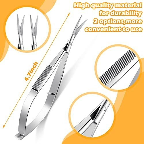 Tijeras De Resorte De Acero Inoxidable De 4,7 Pulgadas Para