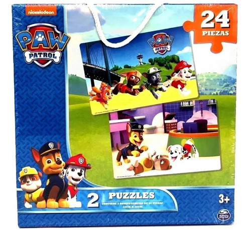 Imagen 1 de 9 de Paw Patrol Puzzles 2 Rompecabezas 24 Piezas Playking