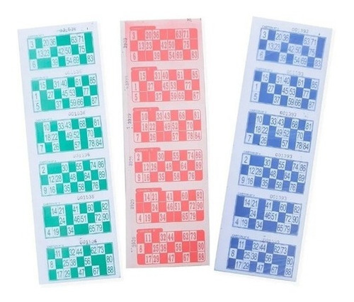 2016 Cartones De Bingo Talonarios De Loteria Descartables