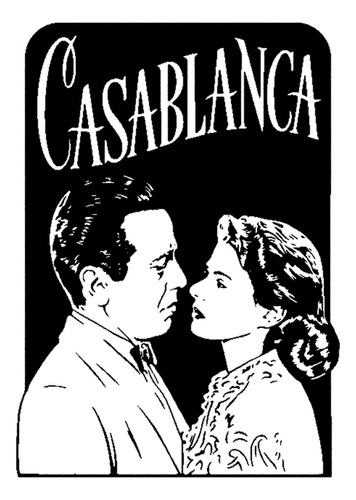 Vinilo Decorativo Película Casablanca