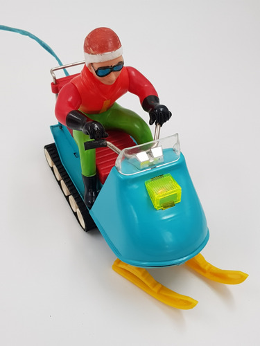Moto Nieve Snow Mobile Rc Bandai 1960 Si Funciona Abierto (Usado)