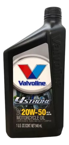 Aceite 4t Moto 20w50 Valvoline 4 Stroke 4tech Mineral X 1lt