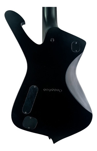 Guitarra Ibanez 7 Cordas Ictb721 Iron Label Black Flat Bkf Orientação Da Mão Destro