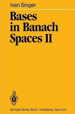 Libro Bases In Banach Spaces Ii - Ivan Singer