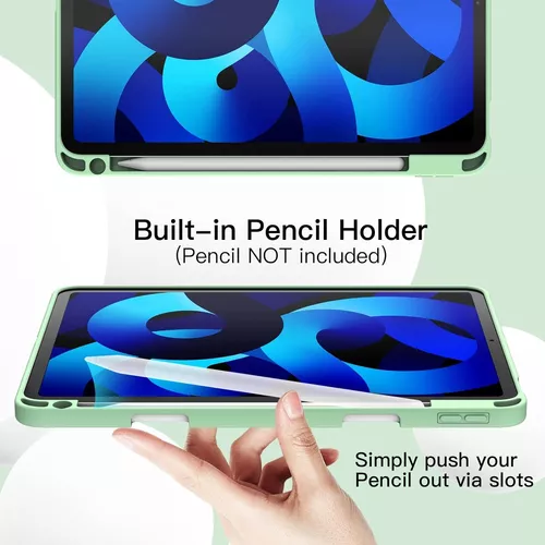 Funda para iPad Air de 5ª generación 2022/iPad Air de 4ª generación 2020 de  10.9 pulgadas con soporte para lápices, encendido y apagado automático
